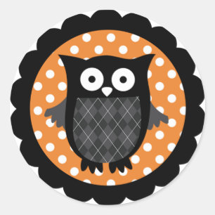 Halloween Owl Sticker