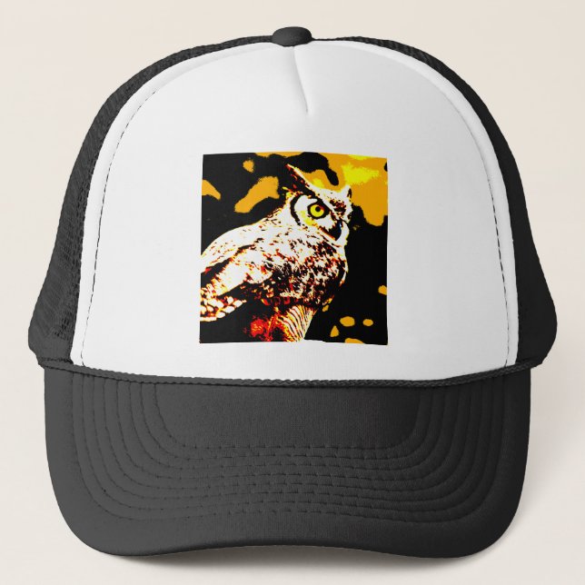 Hallowe'en Owl Trucker Hat (Front)