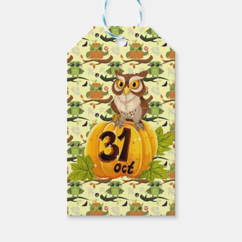 Halloween Owls Gift Tags