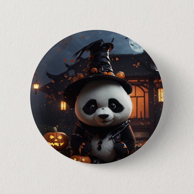 Halloween panda button (Front)
