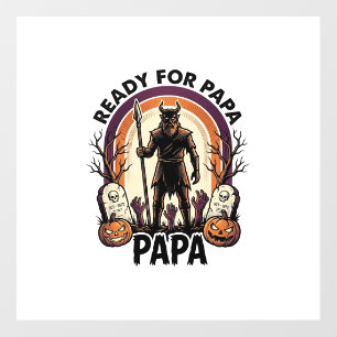 Halloween Papa Shirt Vintage Graveyard Sunset Desi Floor Decals