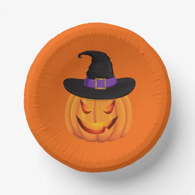 Halloween Paper Bowls-Pumpkin  Bowls (Front)