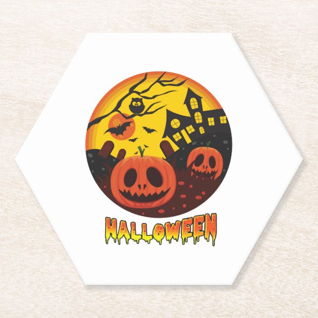 HALLOWEEN                                  PAPER COASTER (Front)
