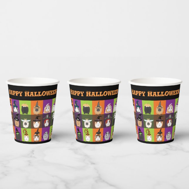 Halloween Paper Cups Guinea Pigs (Multi)