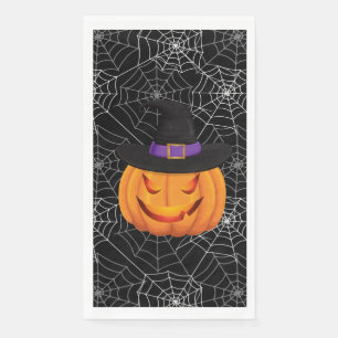 Halloween Paper Guest Towel-Pumpkin    Towels