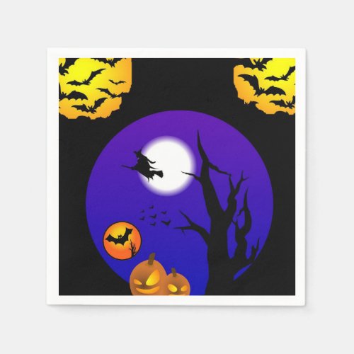 Halloween Paper Napkins Bats Napkins