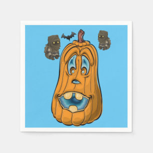 Halloween Paper Napkins, Pumpkin Napkins