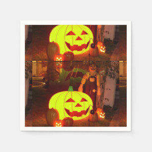 Halloween Paper Napkins, Pumpkin Napkins