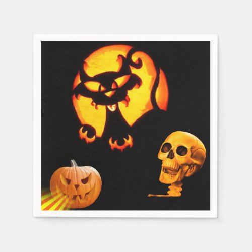 Halloween Paper Napkins Skull Napkins