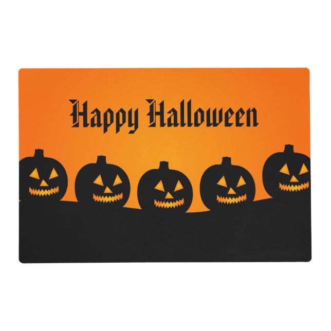 Halloween Paper Placemat (Front)
