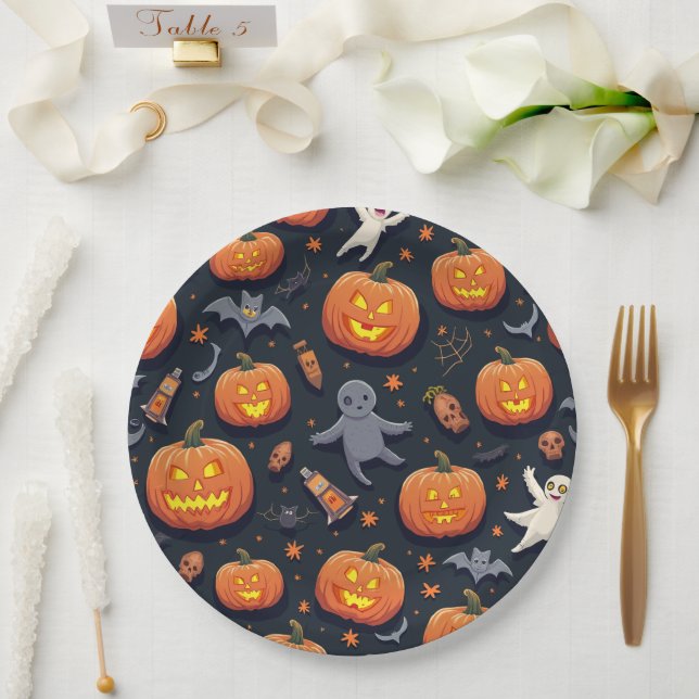  Halloween Paper Plate (Wedding)