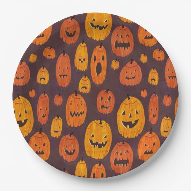 Halloween Paper Plate (Front)