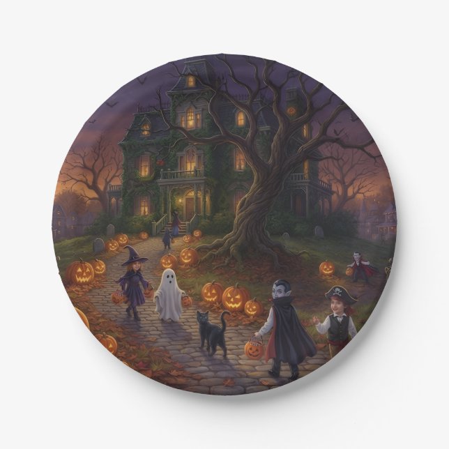 Halloween Paper Plates (Front)