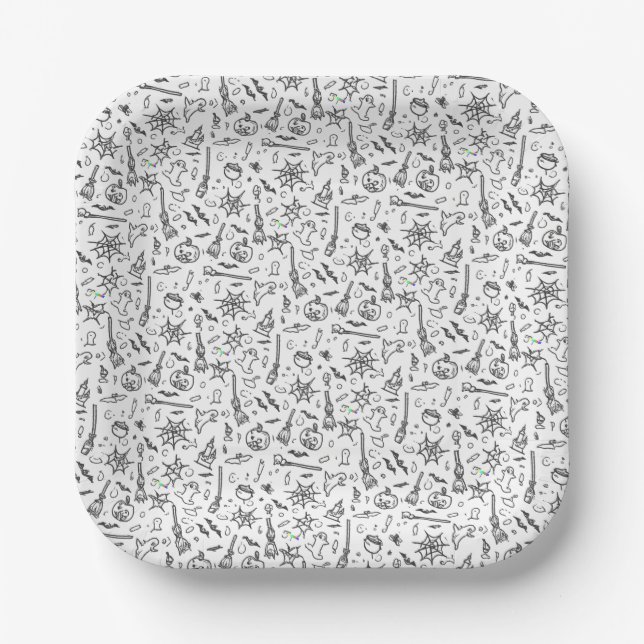 Halloween  paper plates (Front)