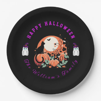 Halloween paper plates