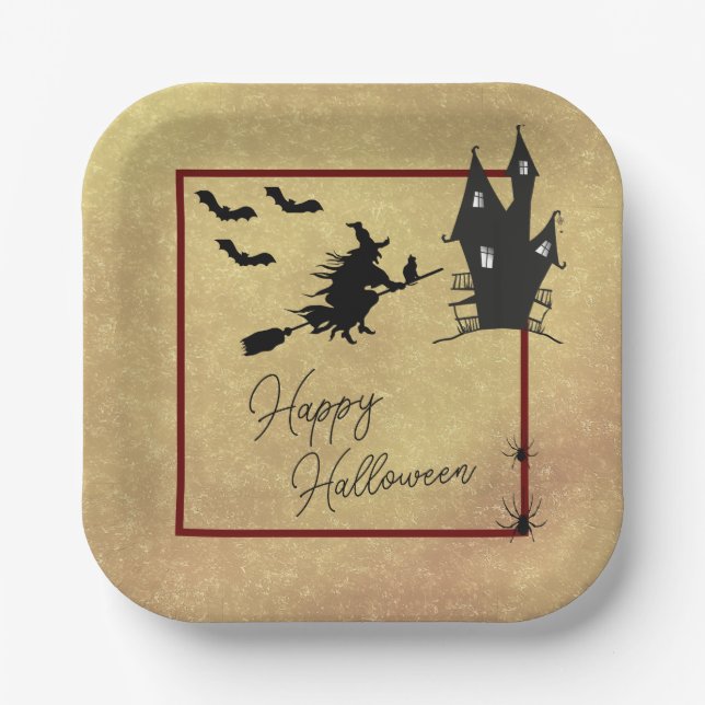 Halloween  paper plates (Front)