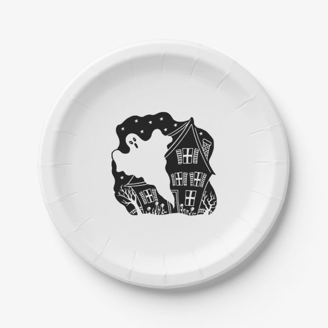 Halloween                                         paper plates (Front)