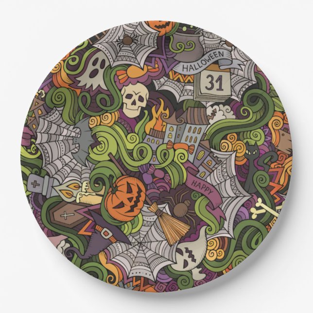 Halloween Paper Plates (Front)