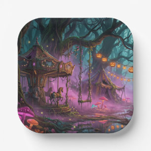 Halloween paper plates