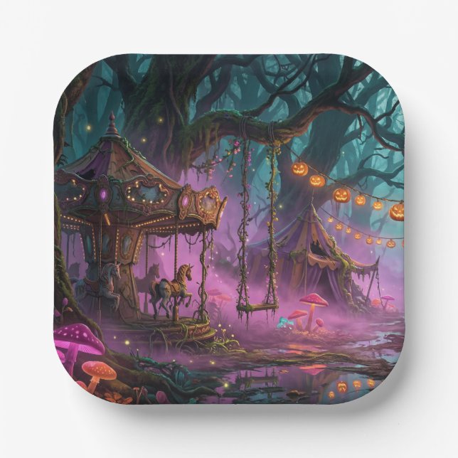 Halloween  paper plates (Front)