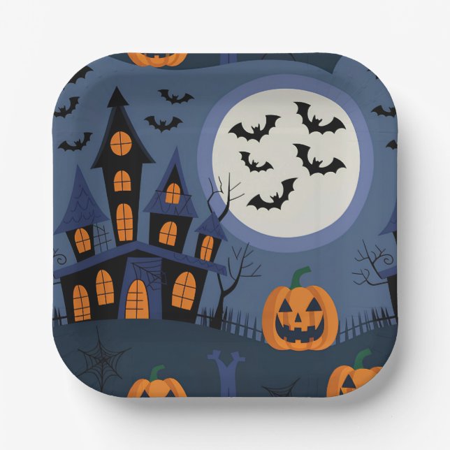 Halloween Paper Plates (Front)