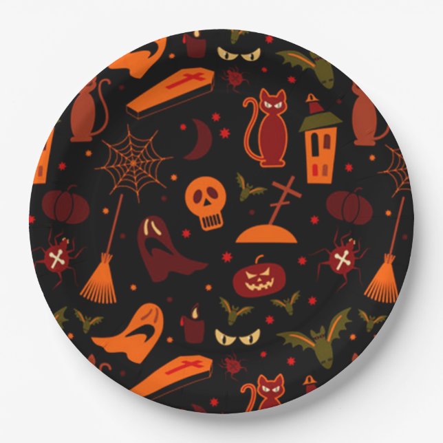 Halloween Paper Plates (Front)