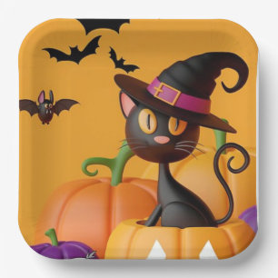 Halloween paper plates