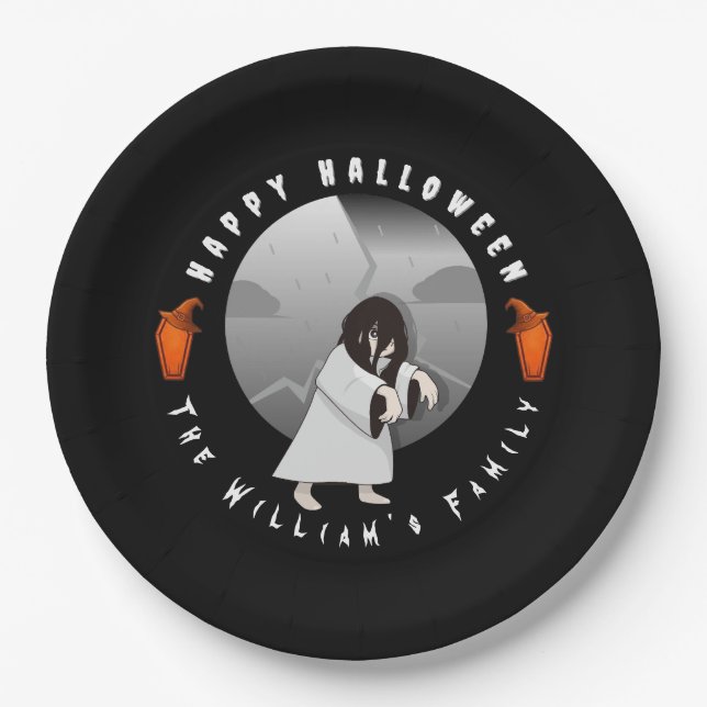Halloween  paper plates (Front)