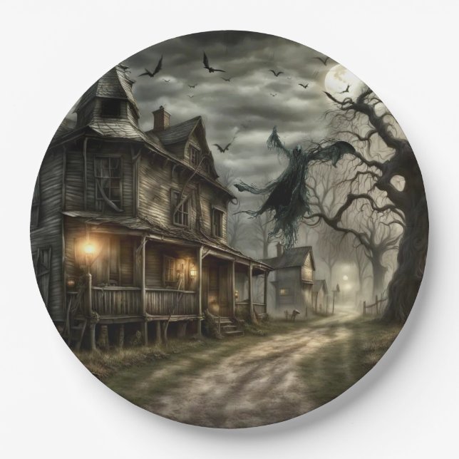 Halloween  paper plates (Front)