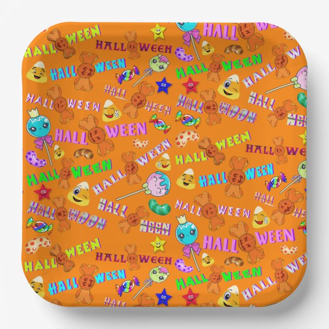 Halloween Paper Plates (Front)