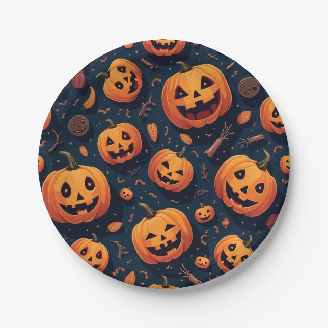Halloween  paper plates (Front)