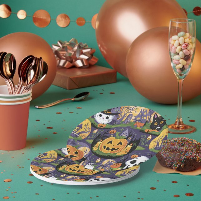 Halloween Paper Plates (Multi)