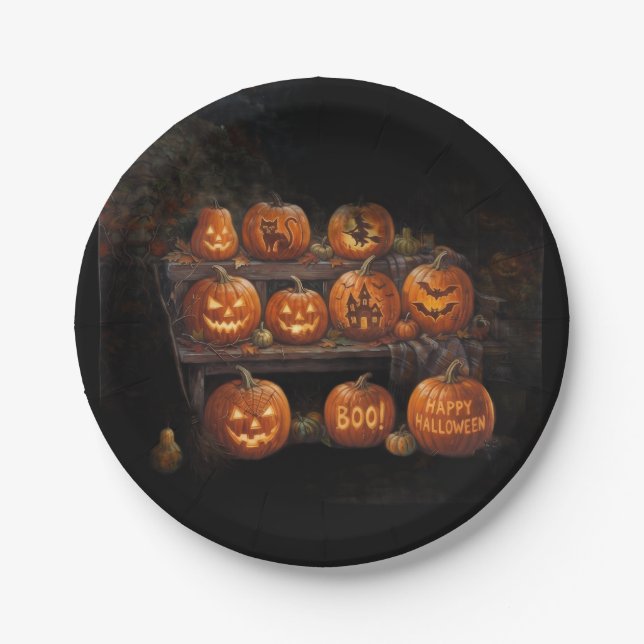 Halloween Paper Plates (Front)