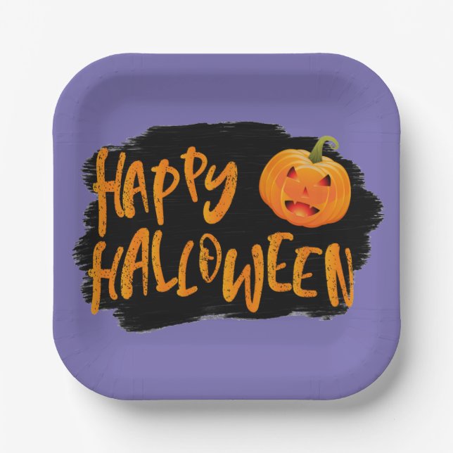 Halloween Paper Plates (Front)
