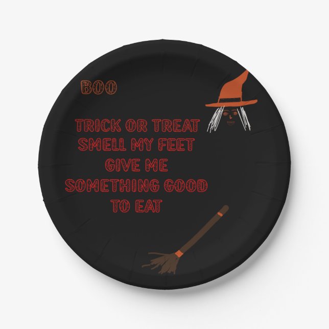 Halloween Paper Plates (Front)