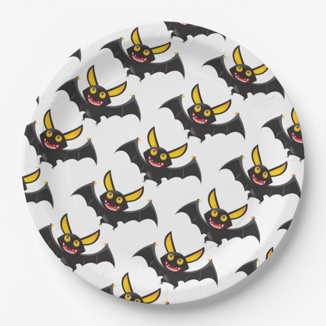 Halloween Paper Plates/Bats Plates (Front)