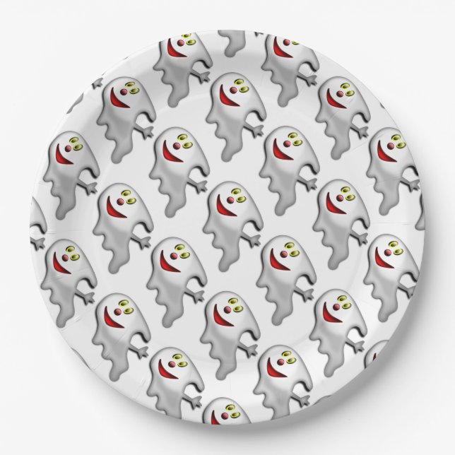 Halloween Paper Plates/Ghost Plates (Front)