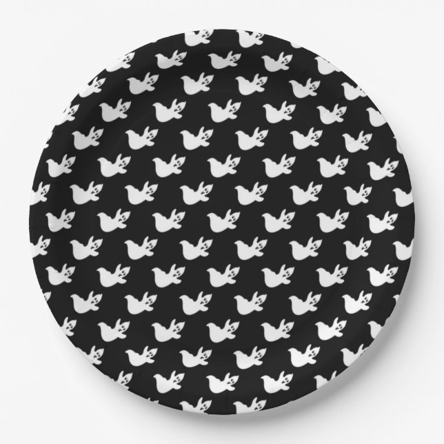 Halloween Paper Plates/Ghost Plates (Front)