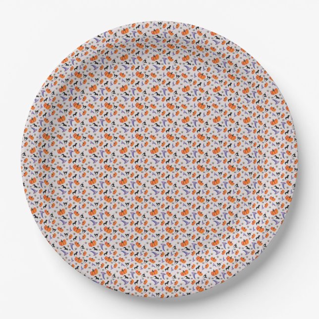 Halloween Paper Plates/Pumpkins Plates (Front)