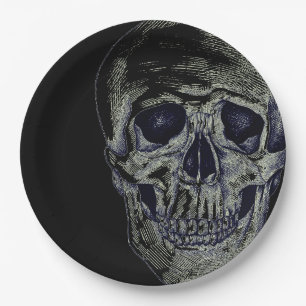 Halloween Paper Plates-Skull Plates