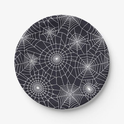 Halloween Paper Plates_Spider Webs Paper Plates