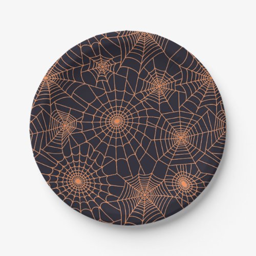 Halloween Paper Plates_Spider Webs Paper Plates