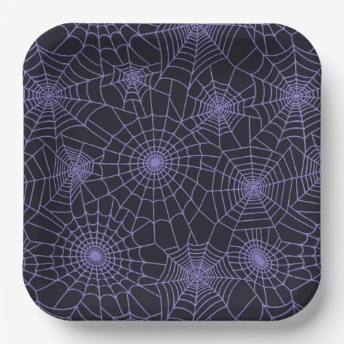 Halloween Paper Plates_Spider Webs Paper Plates