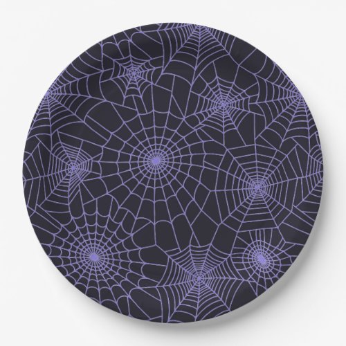 Halloween Paper Plates_Spider Webs Paper Plates