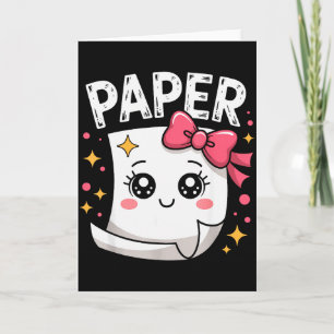 Halloween Paper Scissors Rock Matching Cute Paper Card