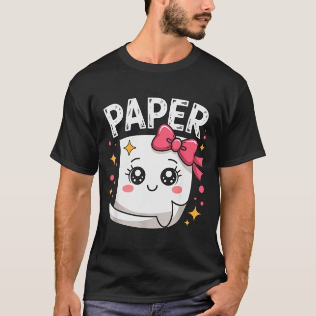 Halloween Paper Scissors Rock Matching Cute Paper  T-Shirt (Front)