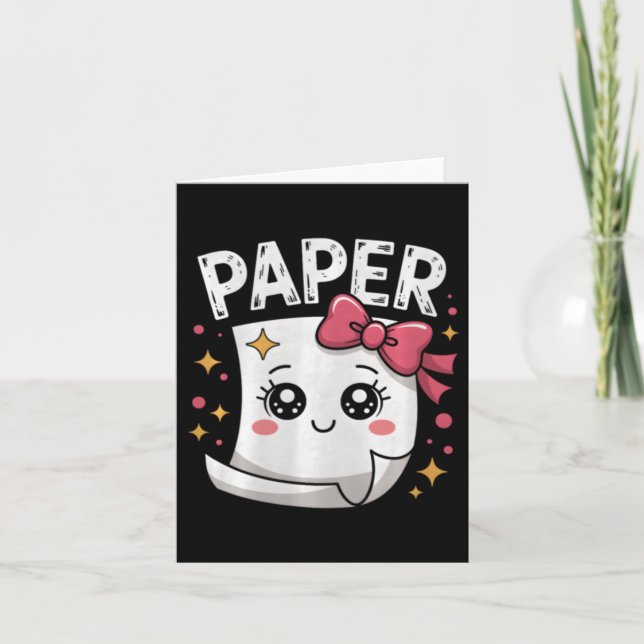 Halloween Paper Scissors Rock Paper Card (Front)