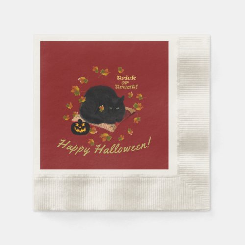 Halloween PaperNapkins_Black Cat Style  Napkins