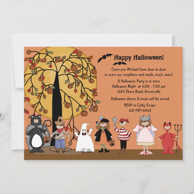 Halloween Parade Party Invitation (Front)
