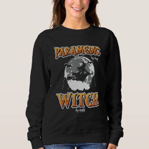 Halloween Paramedic Witch Funny Cute EMT Ambulance Sweatshirt